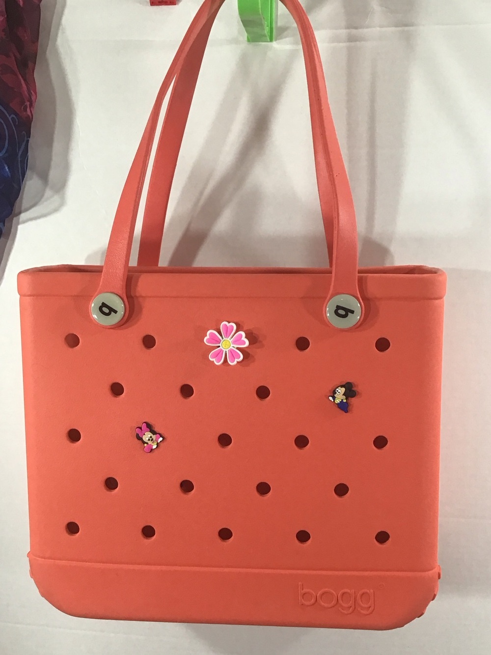Bogg Coral Tote Bag with Top Handles waterproof tote bag